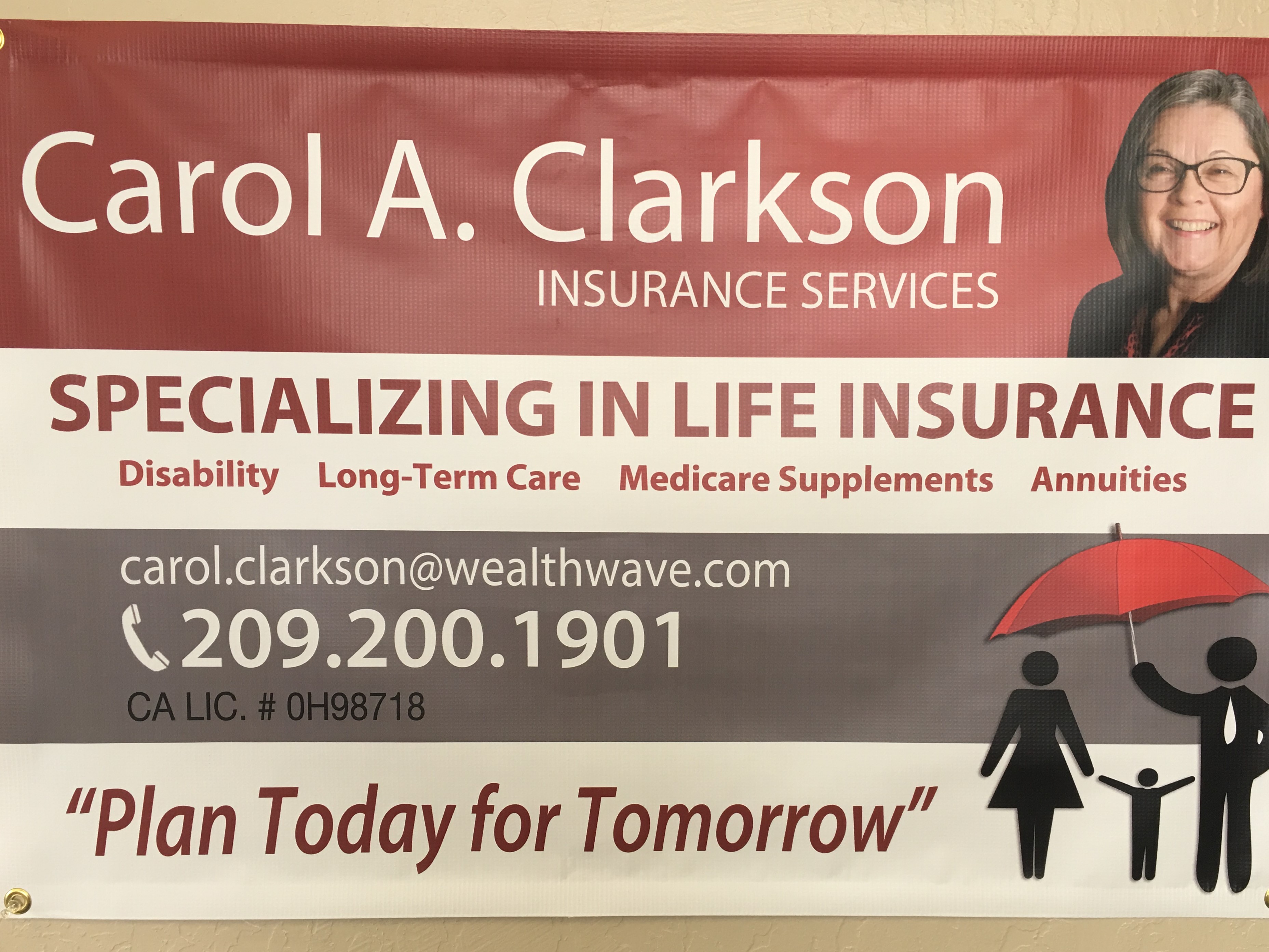 Carol A. Clarkson Independent Insurance Agent | 310 N Cluff Ave Ste C210, Lodi, CA, 95240 | +1 (209) 200-1901